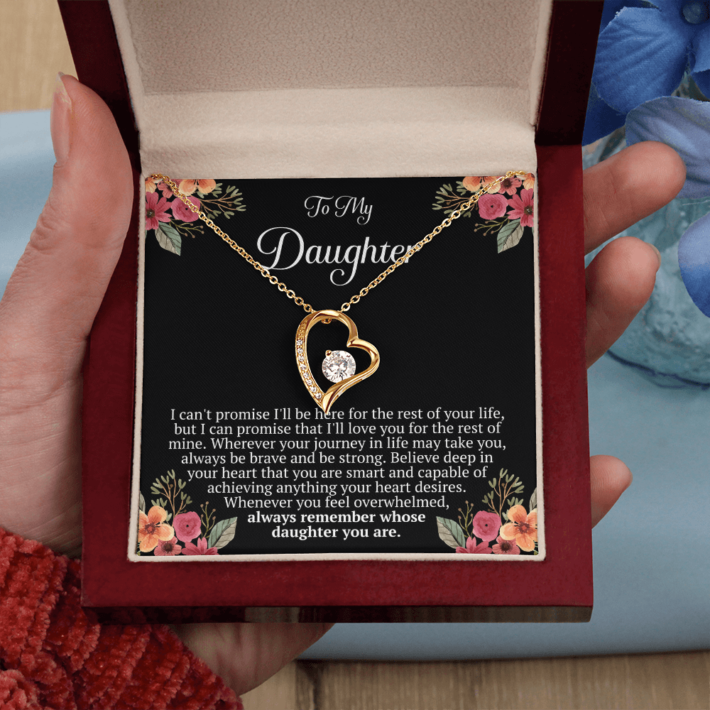 To My Daughter – “Remember Whose Daughter You Are” Forever Love Necklace