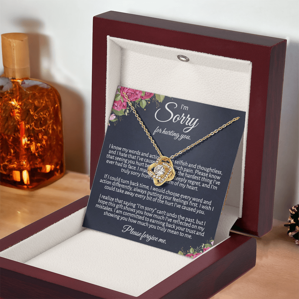 Meaningful "Forgive Me" Necklace with Message Card - The Perfect Peace Offering