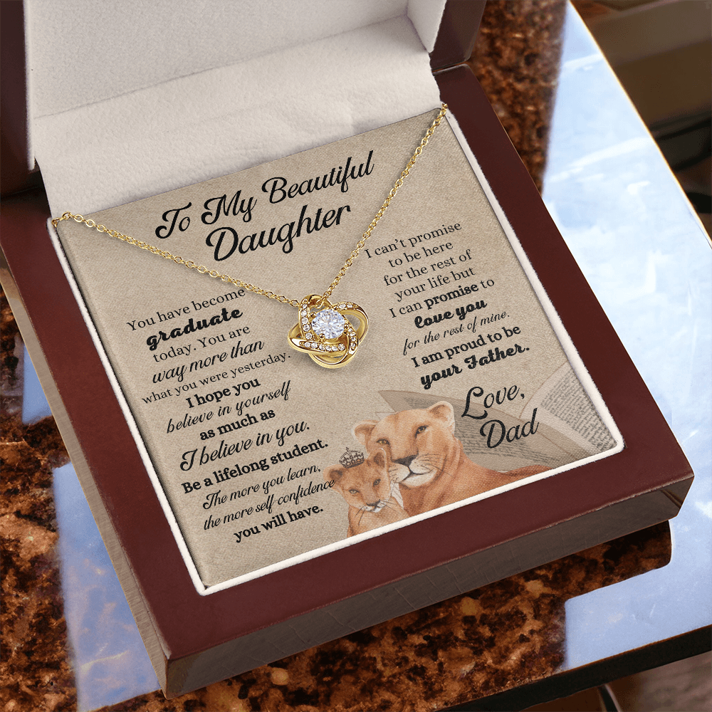 Gifts to Daughter from Dad, To My Daughter Necklace Gift, Father Daughter Necklace, Birthday Gift for Daughter from Dad, To My Daughter