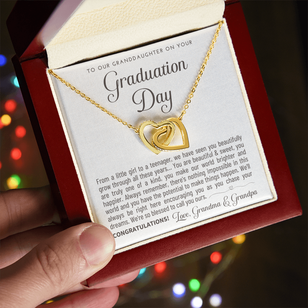 "To Our Granddaughter" Graduation Gift Necklace - A Keepsake from Grandma & Grandpa