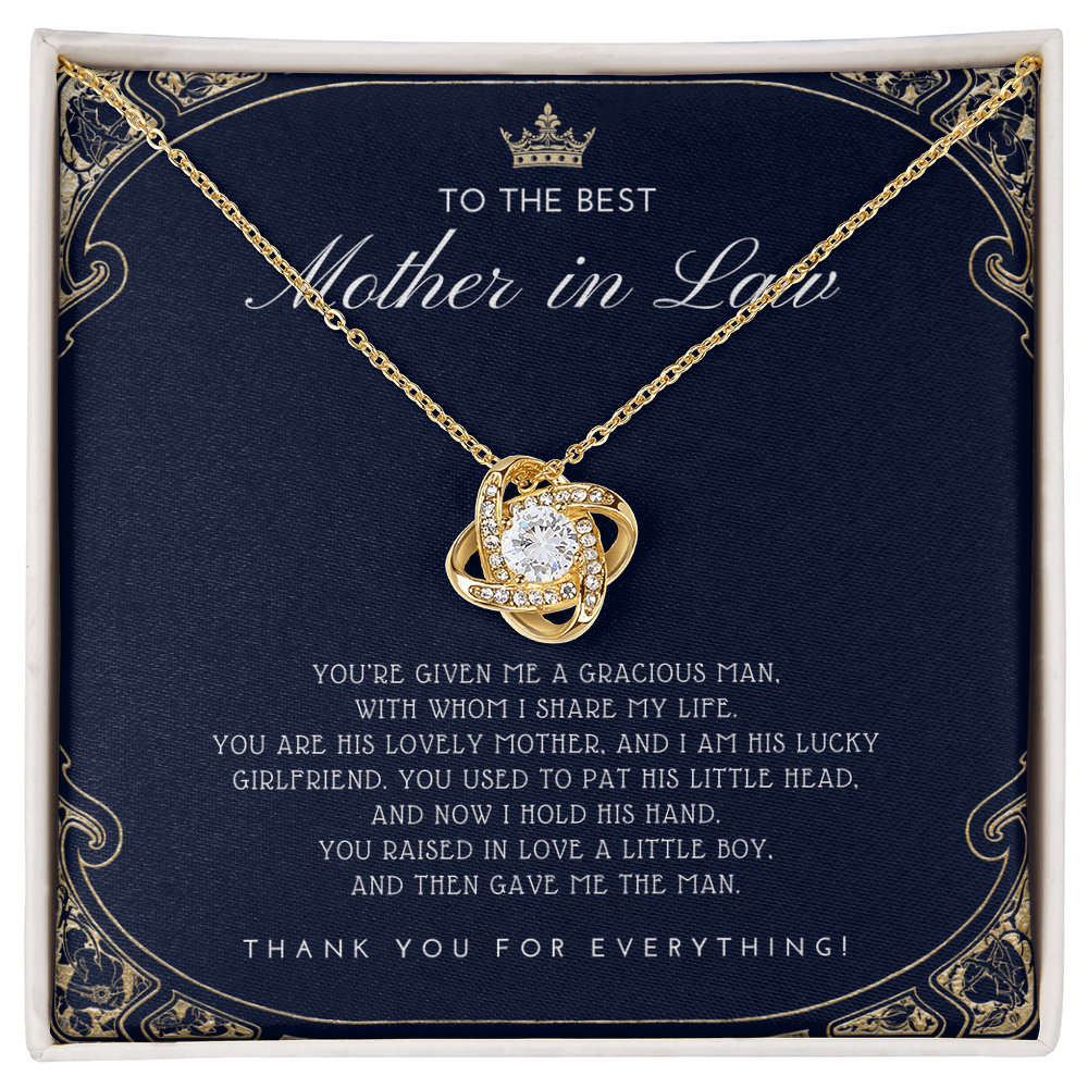 Mother in Law Gift - Mother's Day Gift for Mother-in-Law - Elegant Necklace with Faux Flower Bouquet - Mom in Law Jewelry Gift Set