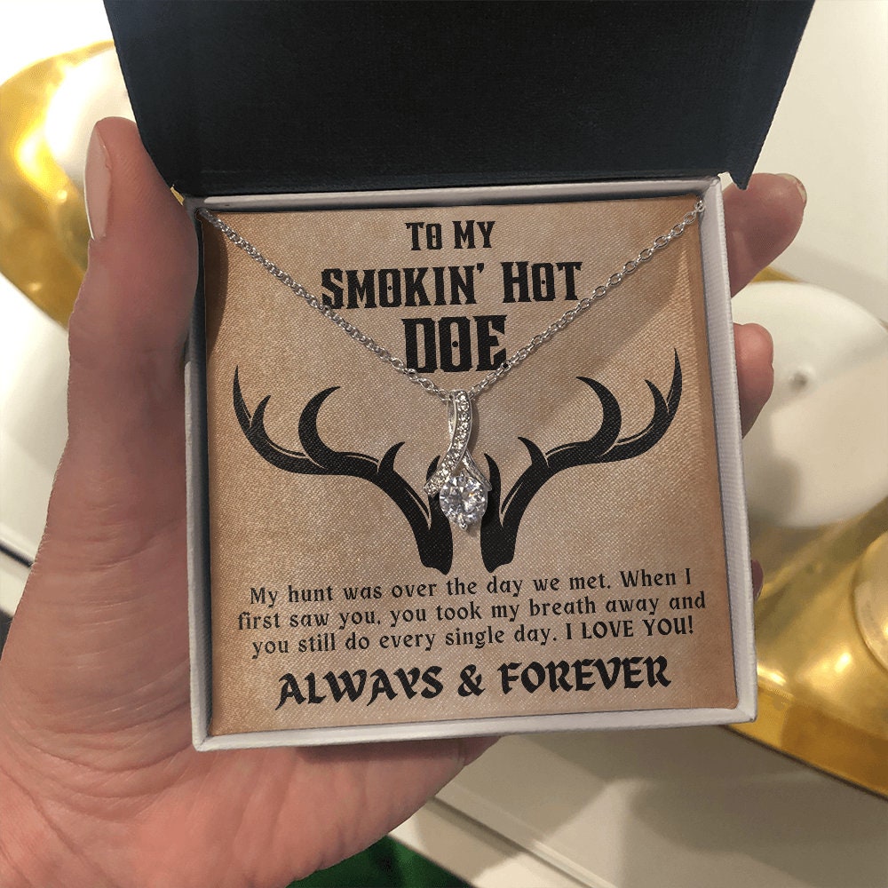 To My Smokin' Hot Doe - Love Knot Necklace