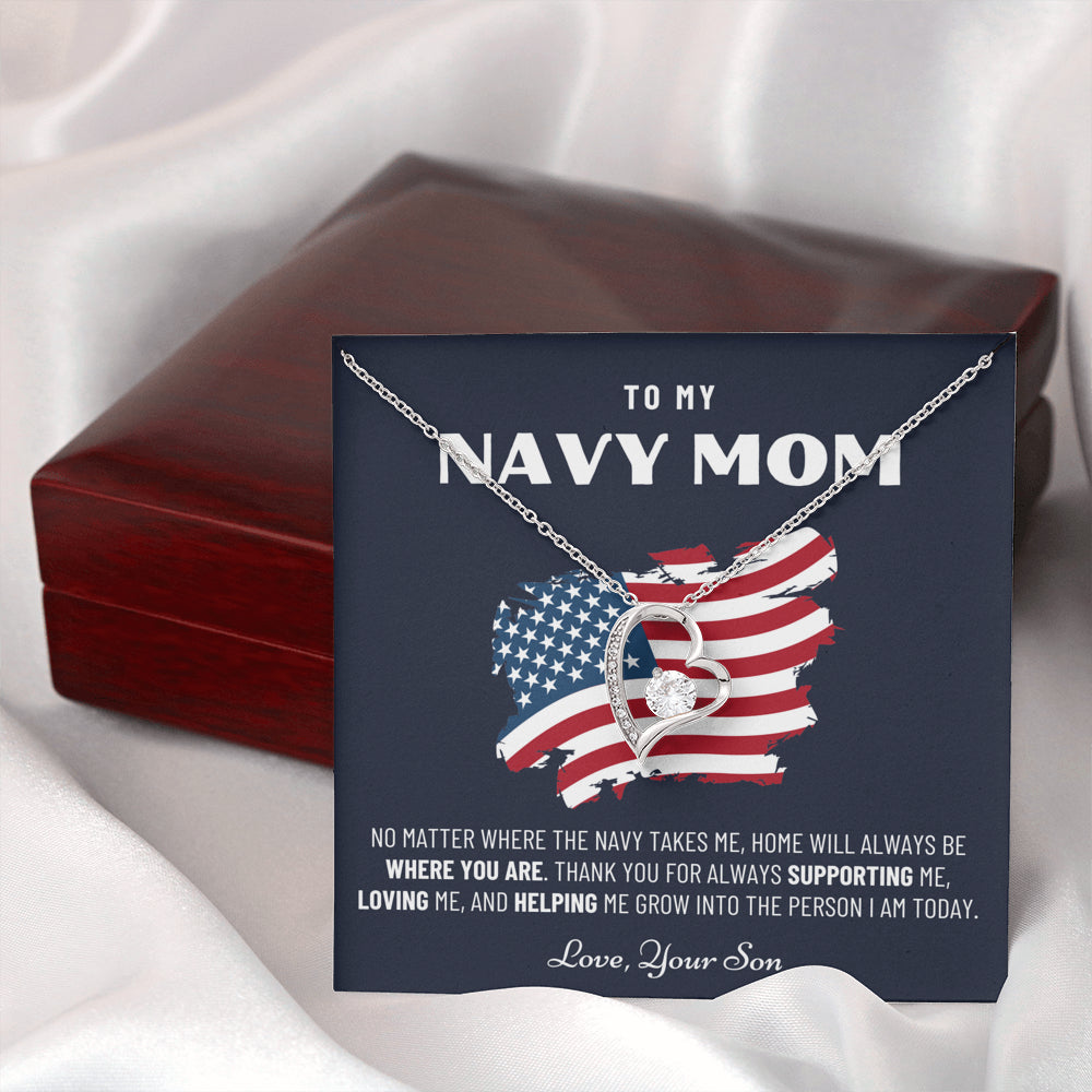 Military Mom Gift, Navy Mom Mothers Day, Navy Mom Gift, Deployment Gift, Navy Mom Necklace from Son, Military, Deploy Gift, Best Navy Mom