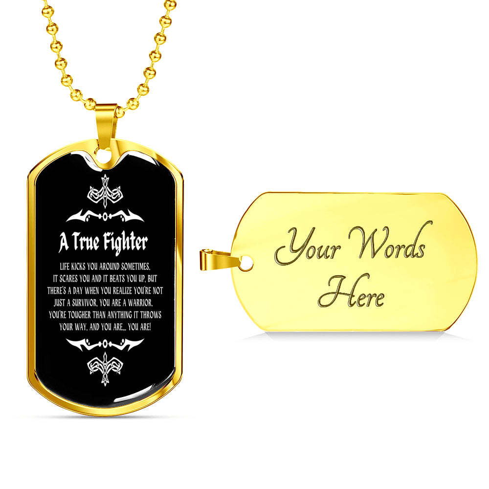 A True Fighter Men Necklace