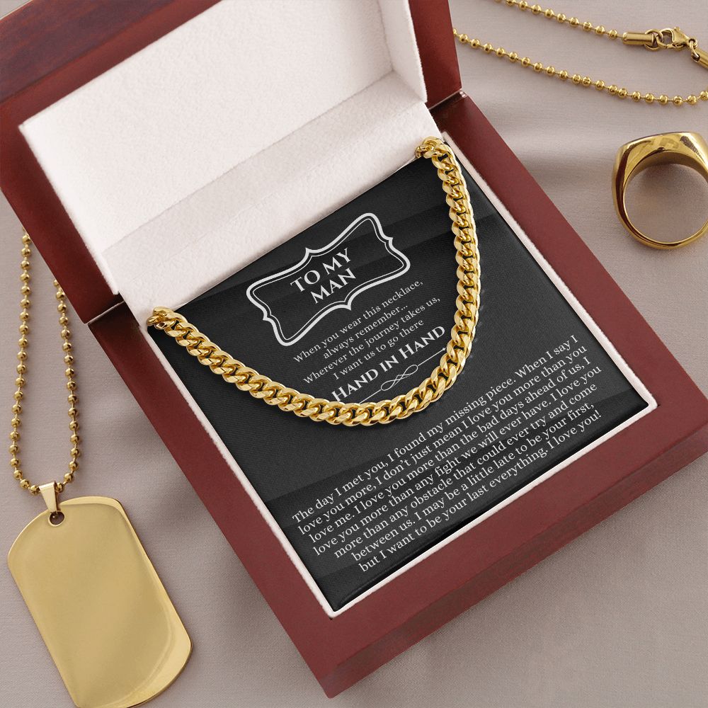 To My Boyfriend Gift - Anniversary / Valentine's Day / Christmas / Birthday - Cuban Link Chain