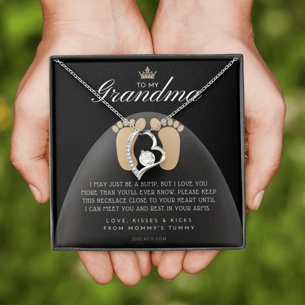 New Grandma Gift | Mom to Grandma Necklace | Pregnancy Announcement Grandparent | First Time Grandma Gifts | New Grandma Necklace