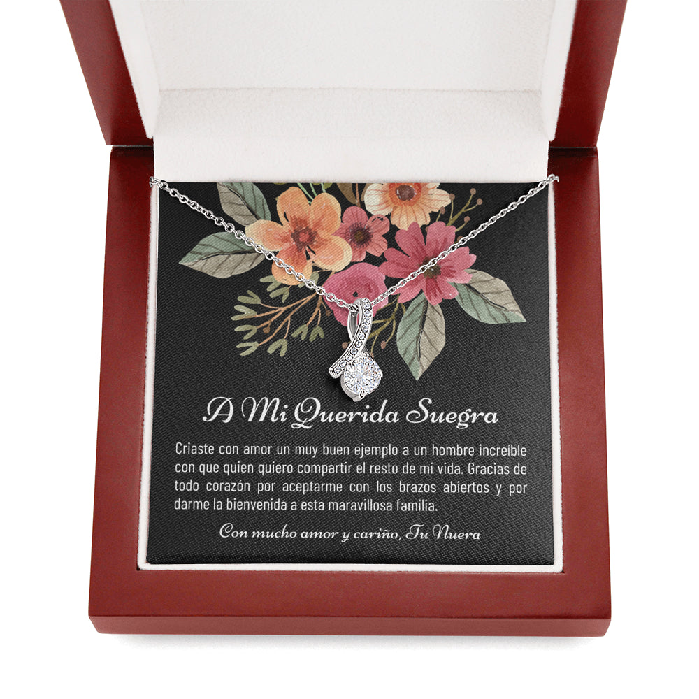 Suegra Gift, Suegra Necklace, spanish mom in law, mom in law gift, suegra necklace gift, suegra, Nuera A Suegra, from daughter in law, spanish wedding, Mi Suegra, Para Mi Suegra, suegra jewelry, Spanish wedding gift