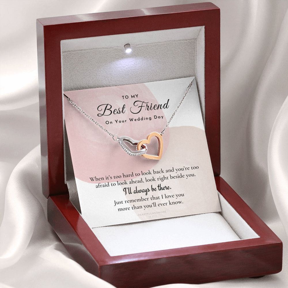 Best Friend Gift on Her Wedding Day, Best Friend to Bride Necklace, Best Friend Gift to Bride, Bride Gift From Maid of Honor, To My Best Friend