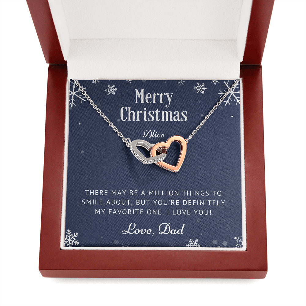 Personalized Christmas Gift for Daughter from Dad, Necklace Gift for Daughter, Daughter Christmas Gifts Ideas, Daughter Presents, Jewelry