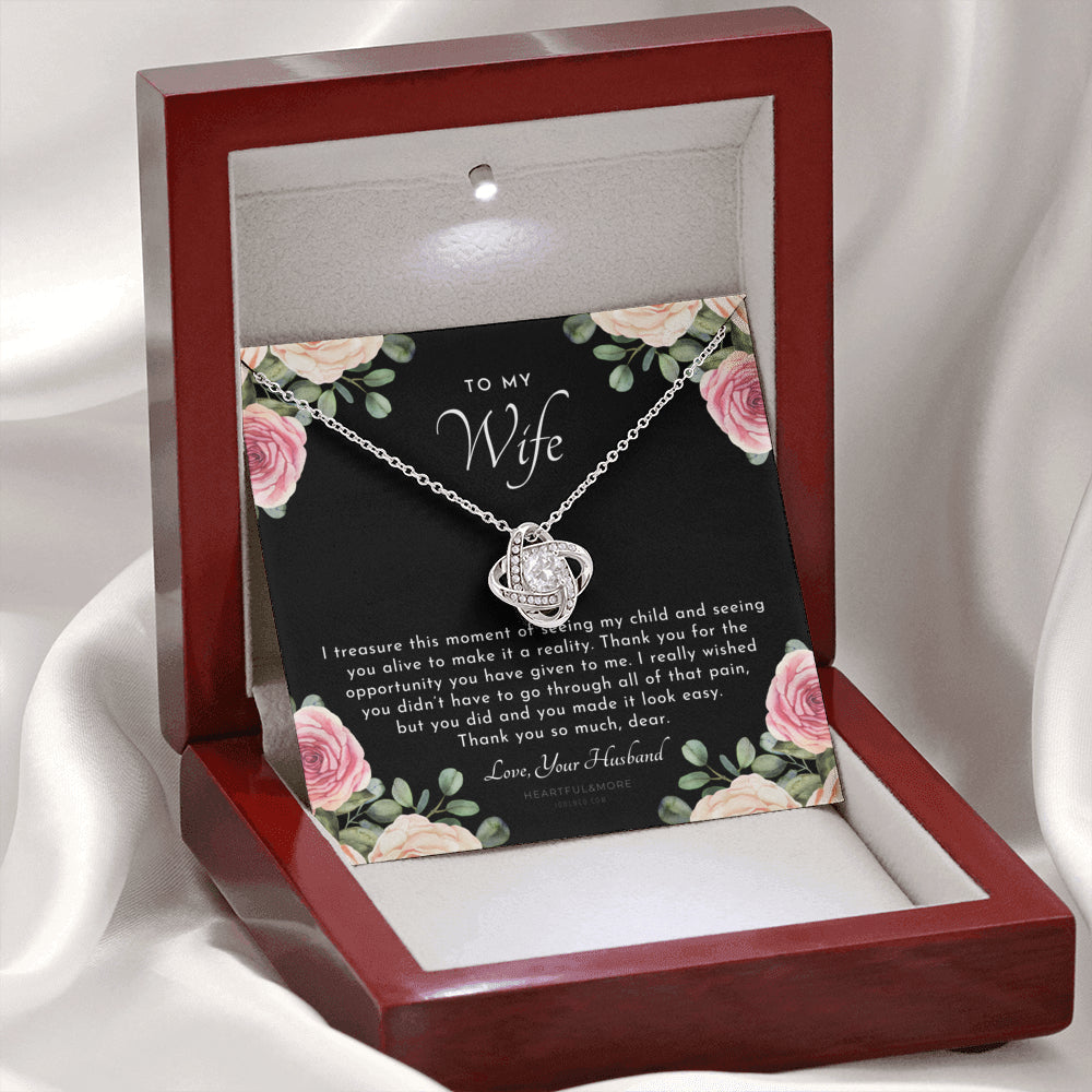 Postpartum Gift for Wife, Gift for Wife Post Pregnancy, Becoming A Mother Gift, Wife After Pregnancy Necklace, Wife Becoming A Mom