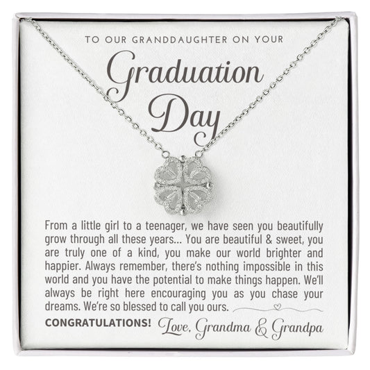 Granddaughter Graduation Gift from Grandma & Grandpa, Gift for Granddaughter Graduation, Granddaughter Graduation Necklace