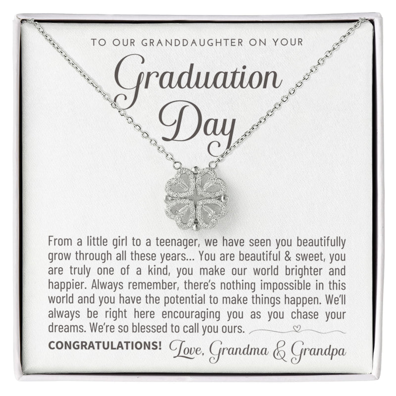 Granddaughter Graduation Gift from Grandma & Grandpa, Gift for Granddaughter Graduation, Granddaughter Graduation Necklace