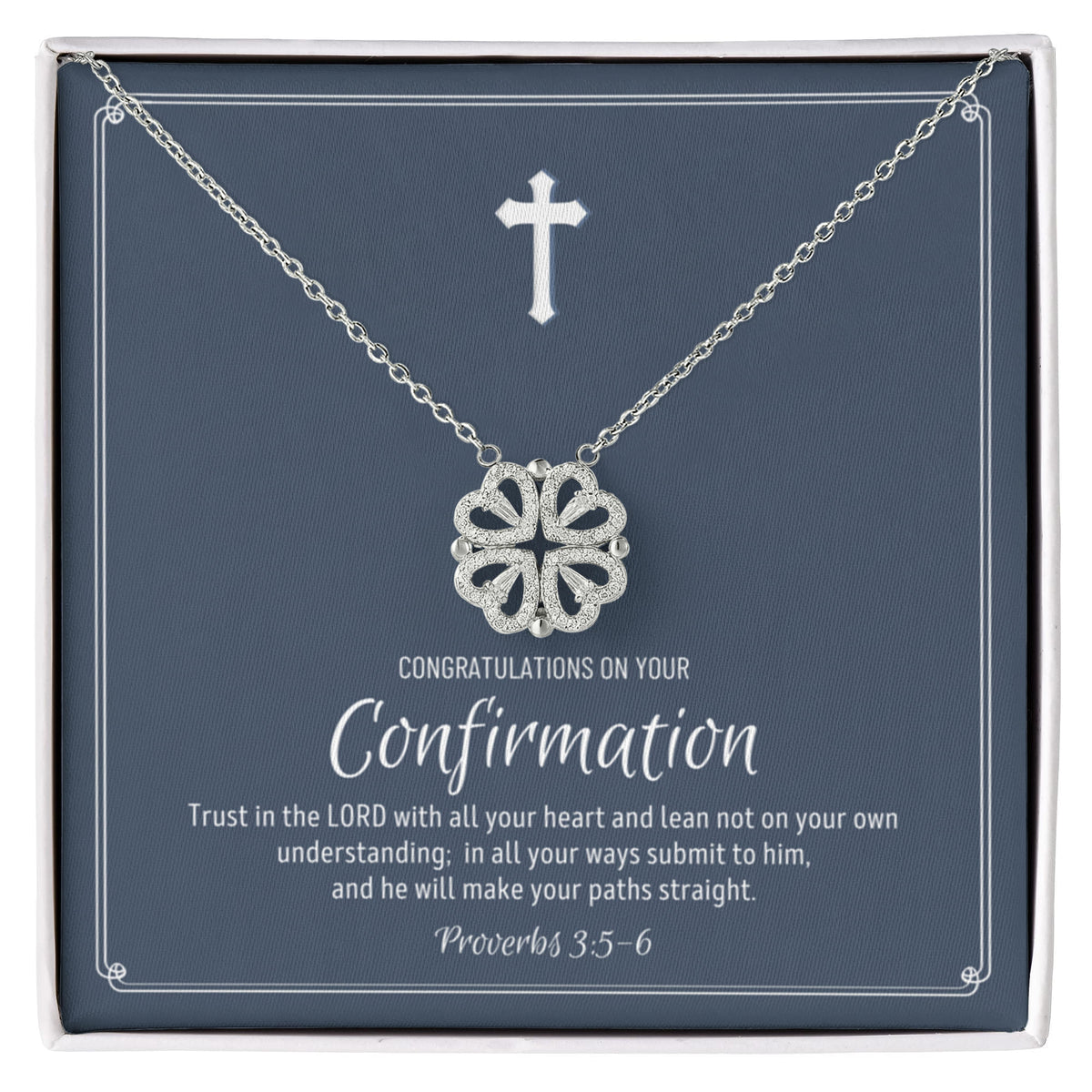 Confirmation Gift For Girls, Confirmation Granddaughter, Magnetic Hearts NecklaceNecklace, Confirmation Gift Ideas For Girls, Catholic Confirmation Gift