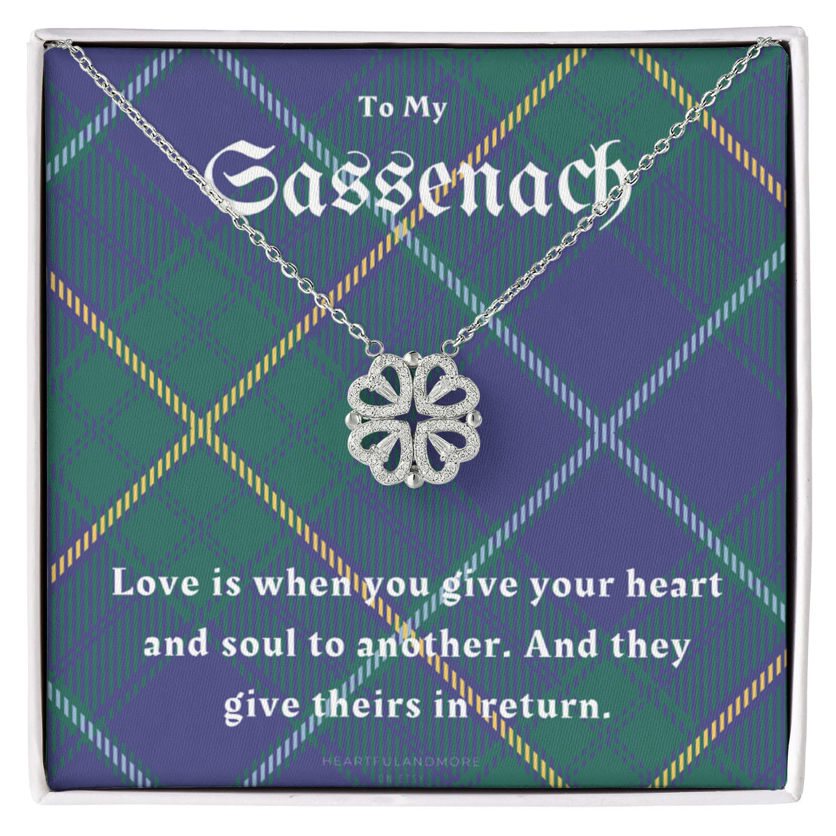 To My Sassenach, Outlander Gift, Outlander Gift Box, Outlander Jewelry, Outlander Gift For Wife, Outlander Charm, Outlander Necklace