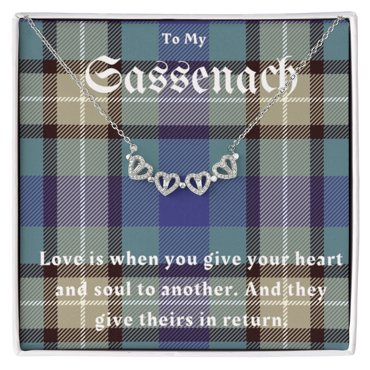 To My Sassenach, Outlander Gift, Outlander Gift Box, Outlander Jewelry, Outlander Gift For Wife, Outlander Charm, Outlander Necklace