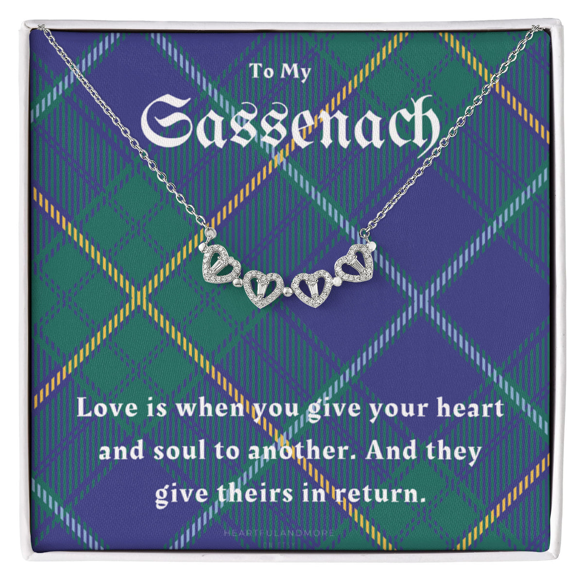 To My Sassenach, Outlander Gift, Outlander Gift Box, Outlander Jewelry, Outlander Gift For Wife, Outlander Charm, Outlander Necklace
