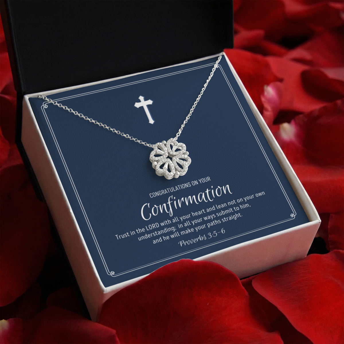 Confirmation Gift For Girls, Confirmation Granddaughter, Magnetic Hearts NecklaceNecklace, Confirmation Gift Ideas For Girls, Catholic Confirmation Gift