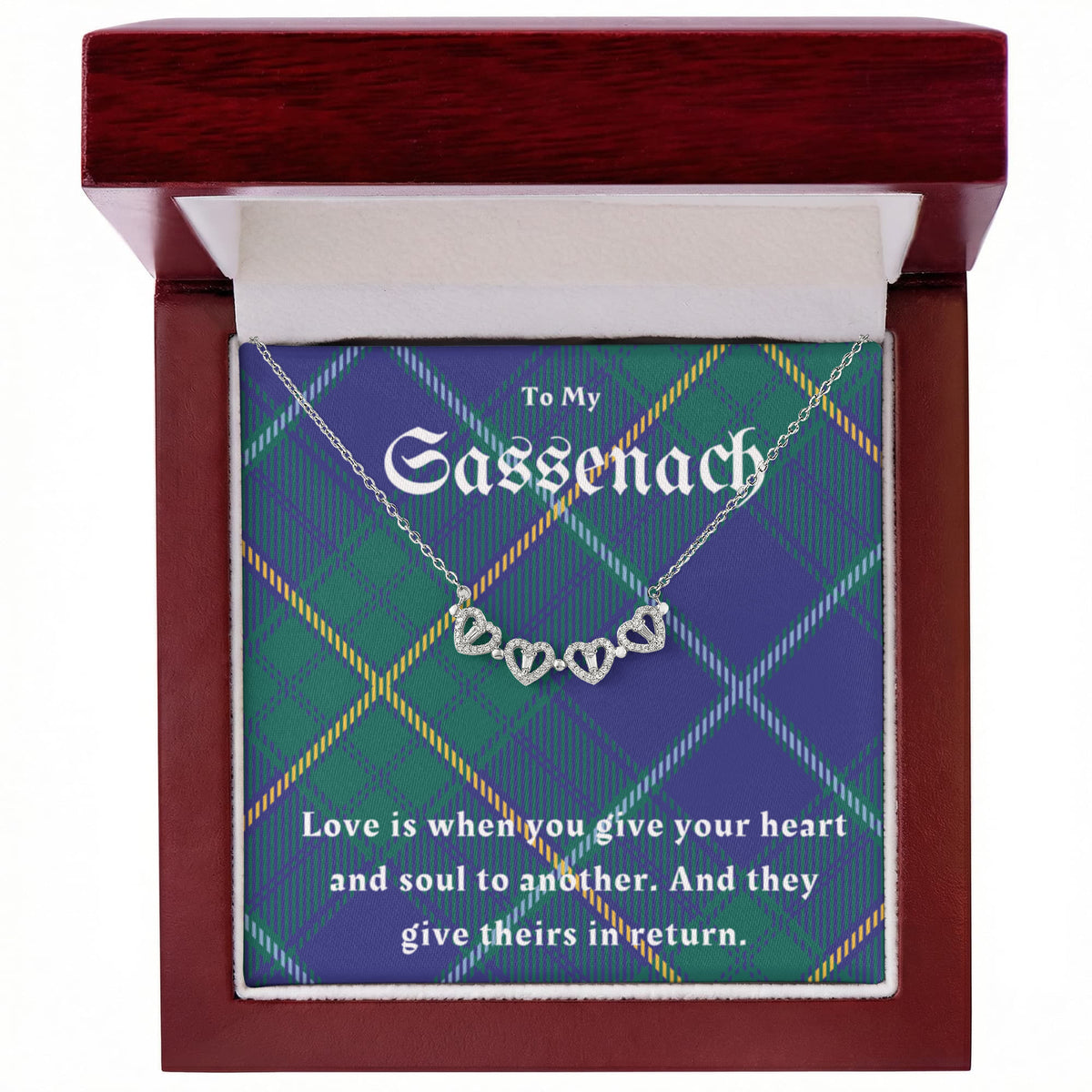 To My Sassenach, Outlander Gift, Outlander Gift Box, Outlander Jewelry, Outlander Gift For Wife, Outlander Charm, Outlander Necklace