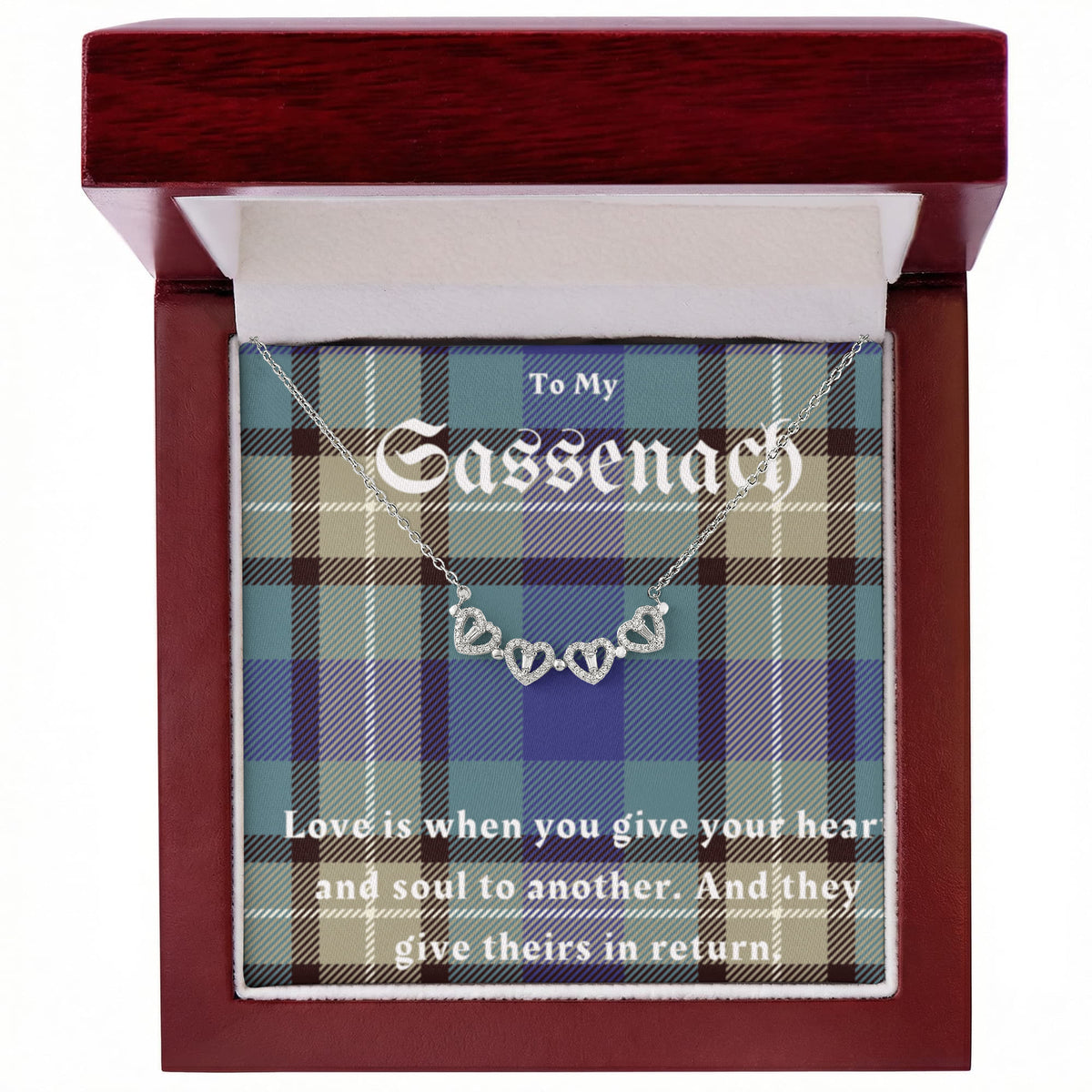To My Sassenach, Outlander Gift, Outlander Gift Box, Outlander Jewelry, Outlander Gift For Wife, Outlander Charm, Outlander Necklace