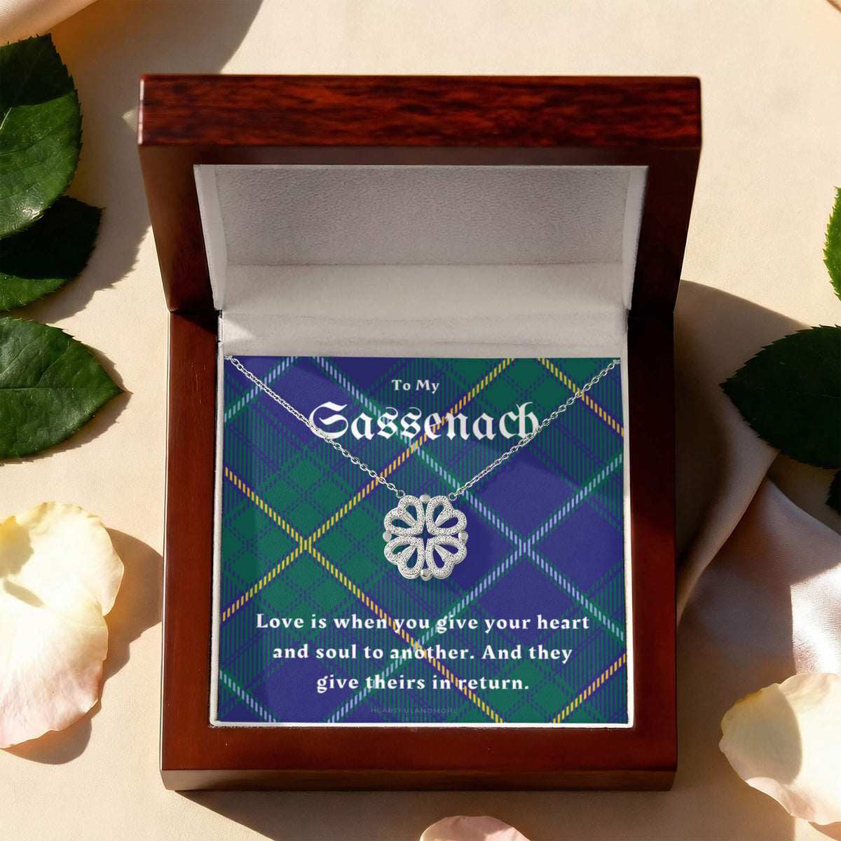 To My Sassenach, Outlander Gift, Outlander Gift Box, Outlander Jewelry, Outlander Gift For Wife, Outlander Charm, Outlander Necklace