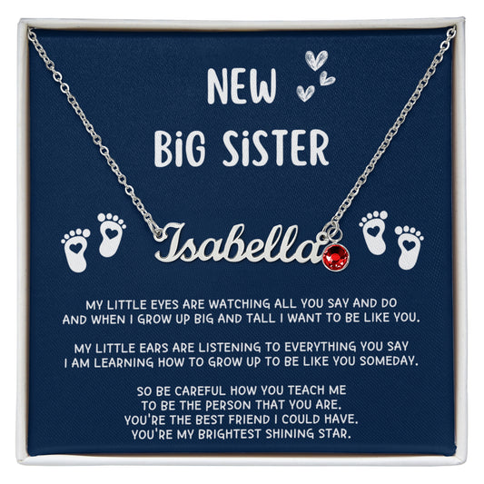 New Big Sister Gifts, Gifts for New Big Sister, Future Big Sister, Necklace Gifts from Baby to Big Sister, Big Sister Gift From New Baby