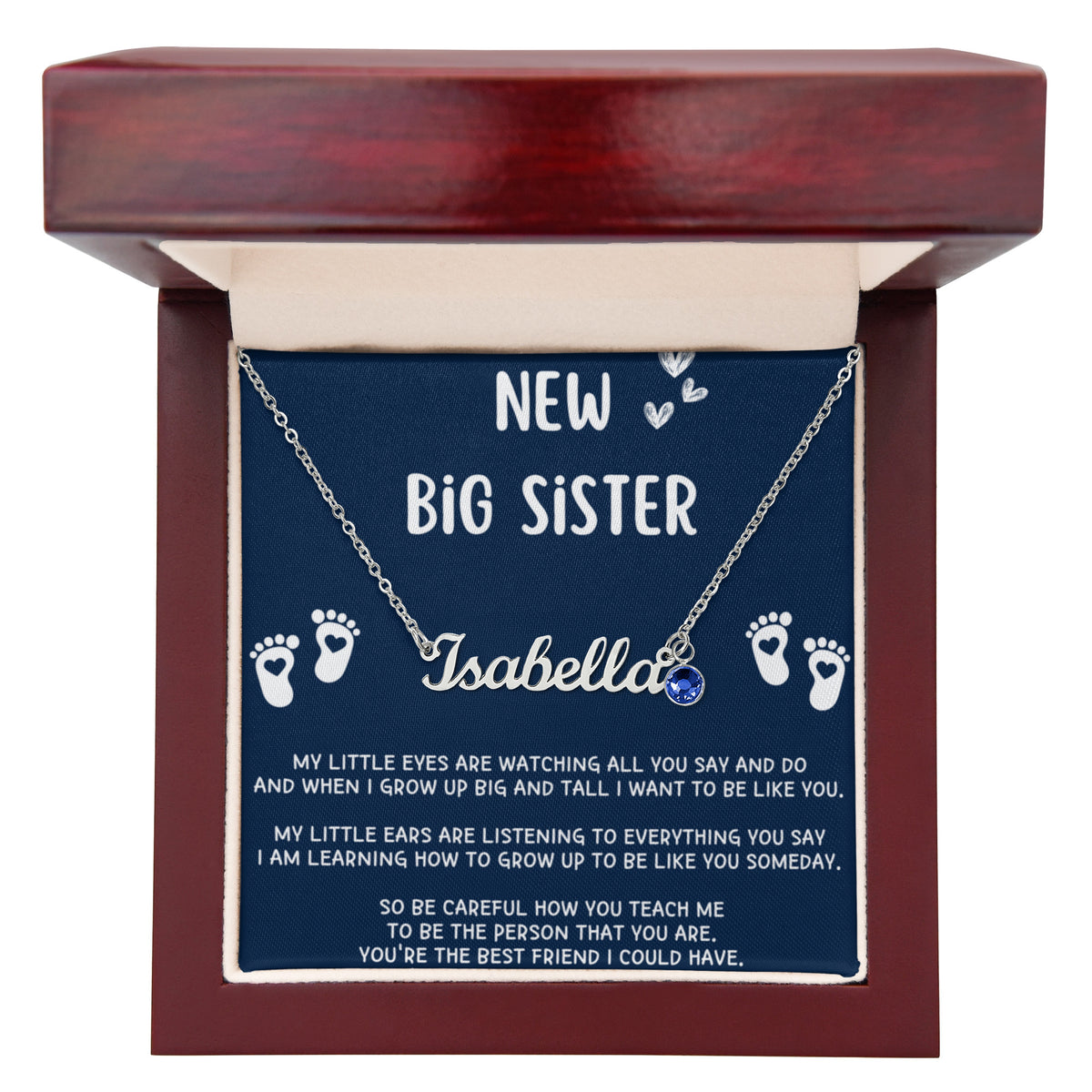 New Big Sister Gifts, Gifts for New Big Sister, Future Big Sister, Necklace Gifts from Baby to Big Sister, Big Sister Gift From New Baby