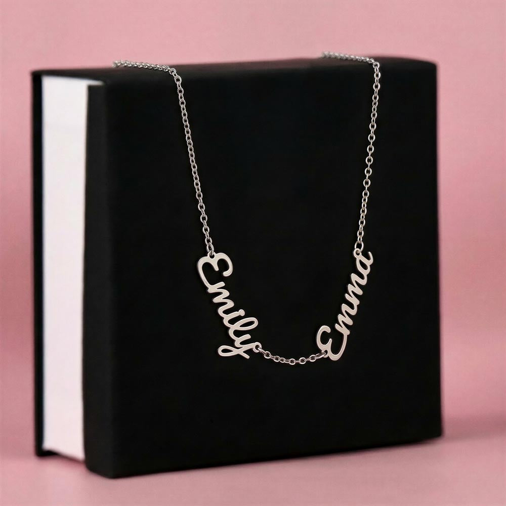 Personalized Grandkids Name Necklace - Perfect Mother's Day Gift for Grandma