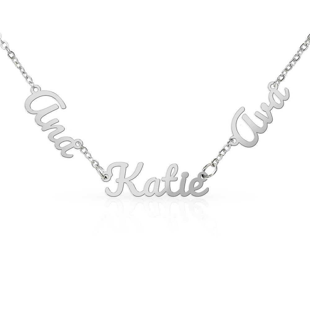 Personalized Grandkids Name Necklace - Perfect Mother's Day Gift for Grandma