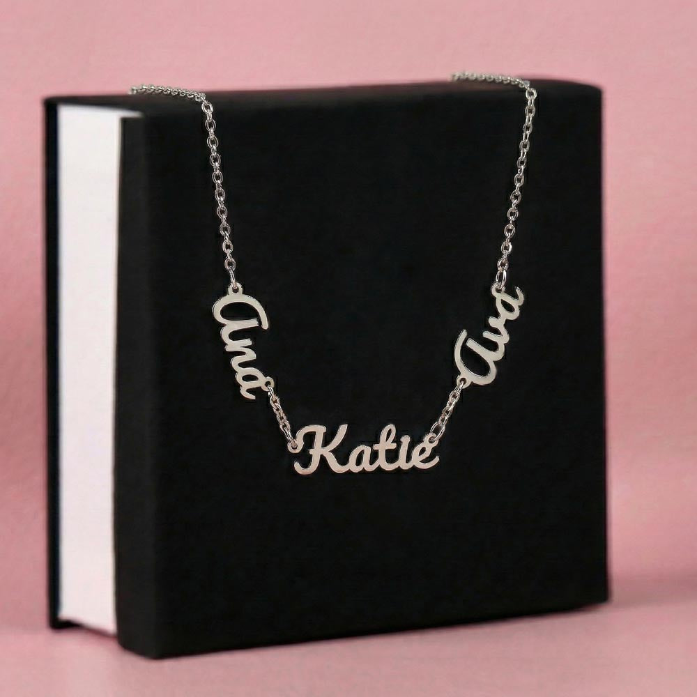 Personalized Grandkids Name Necklace - Perfect Mother's Day Gift for Grandma