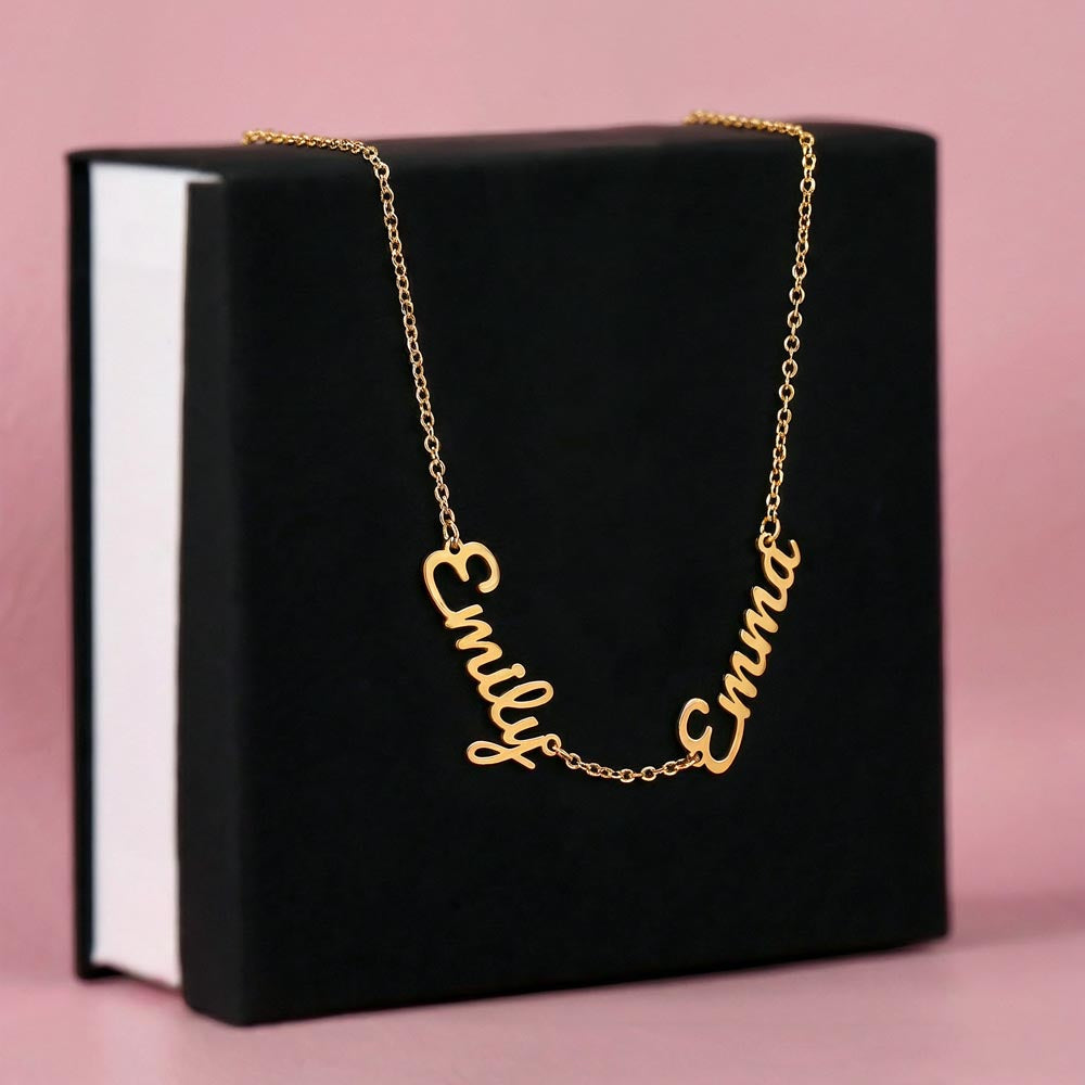 Personalized Grandkids Name Necklace - Perfect Mother's Day Gift for Grandma