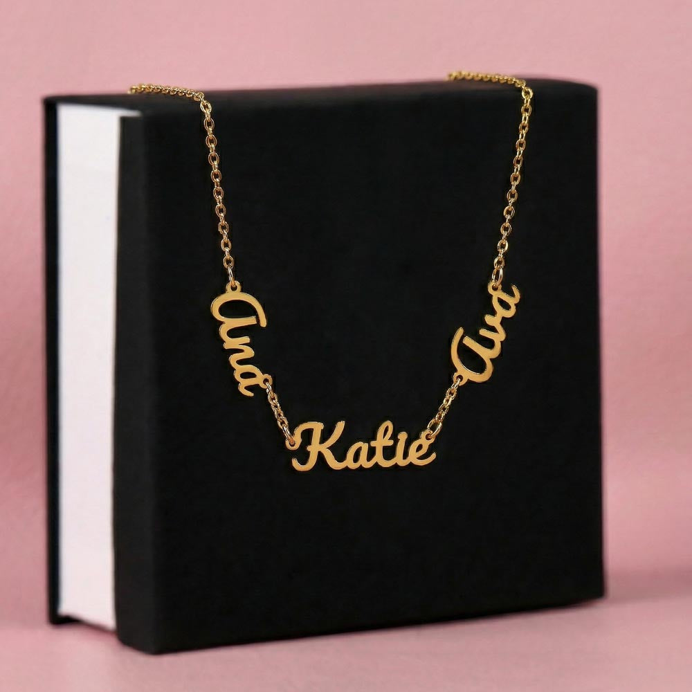 Personalized Grandkids Name Necklace - Perfect Mother's Day Gift for Grandma