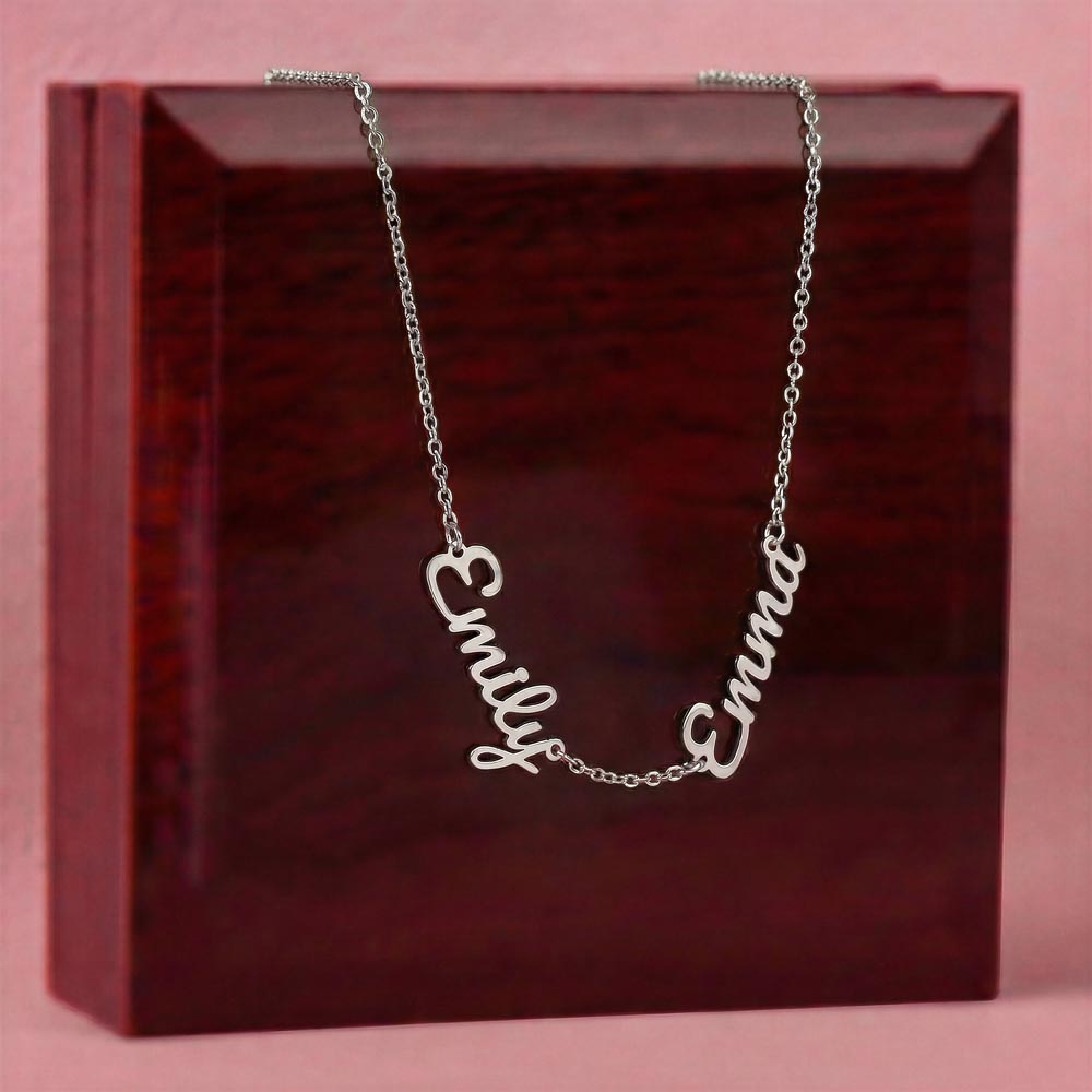 Personalized Grandkids Name Necklace - Perfect Mother's Day Gift for Grandma