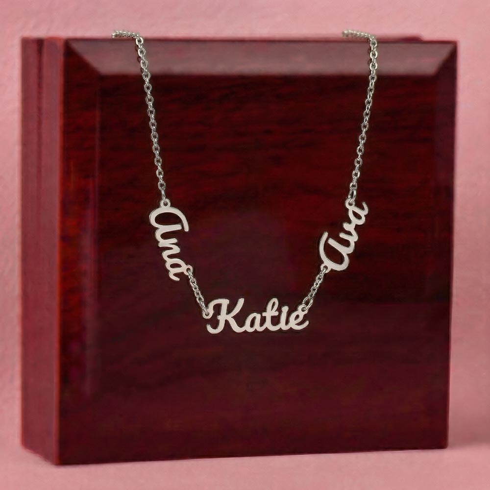Personalized Grandkids Name Necklace - Perfect Mother's Day Gift for Grandma