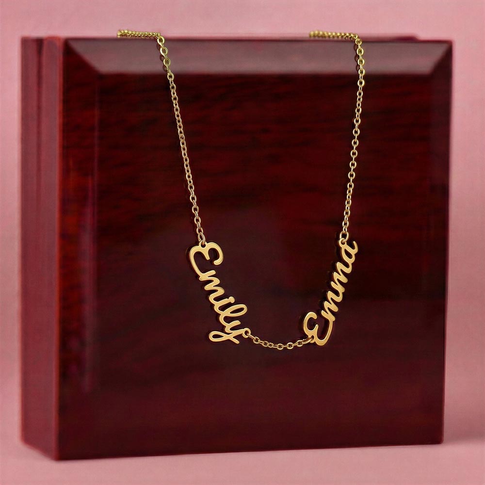 Personalized Grandkids Name Necklace - Perfect Mother's Day Gift for Grandma