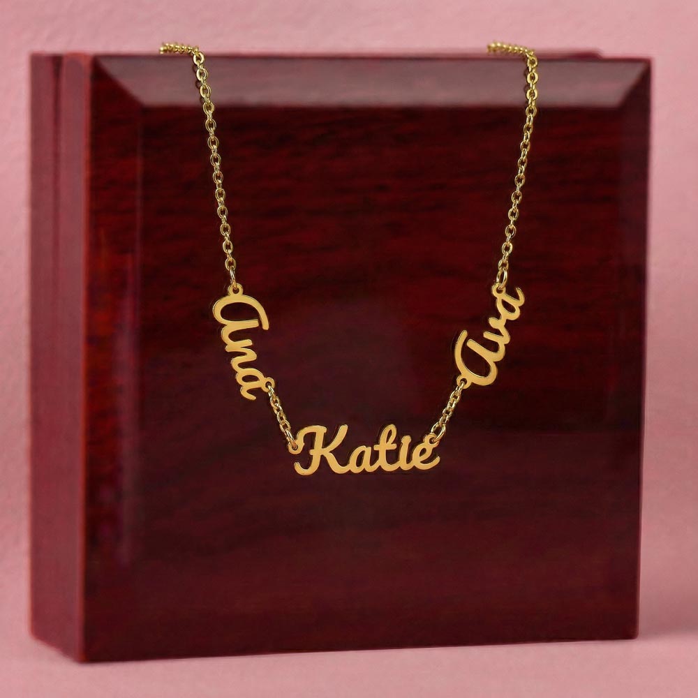 Personalized Grandkids Name Necklace - Perfect Mother's Day Gift for Grandma