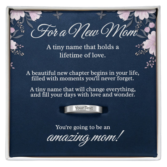 "A Tiny Name, A Lifetime of Love" – Personalized Ring for New Moms
