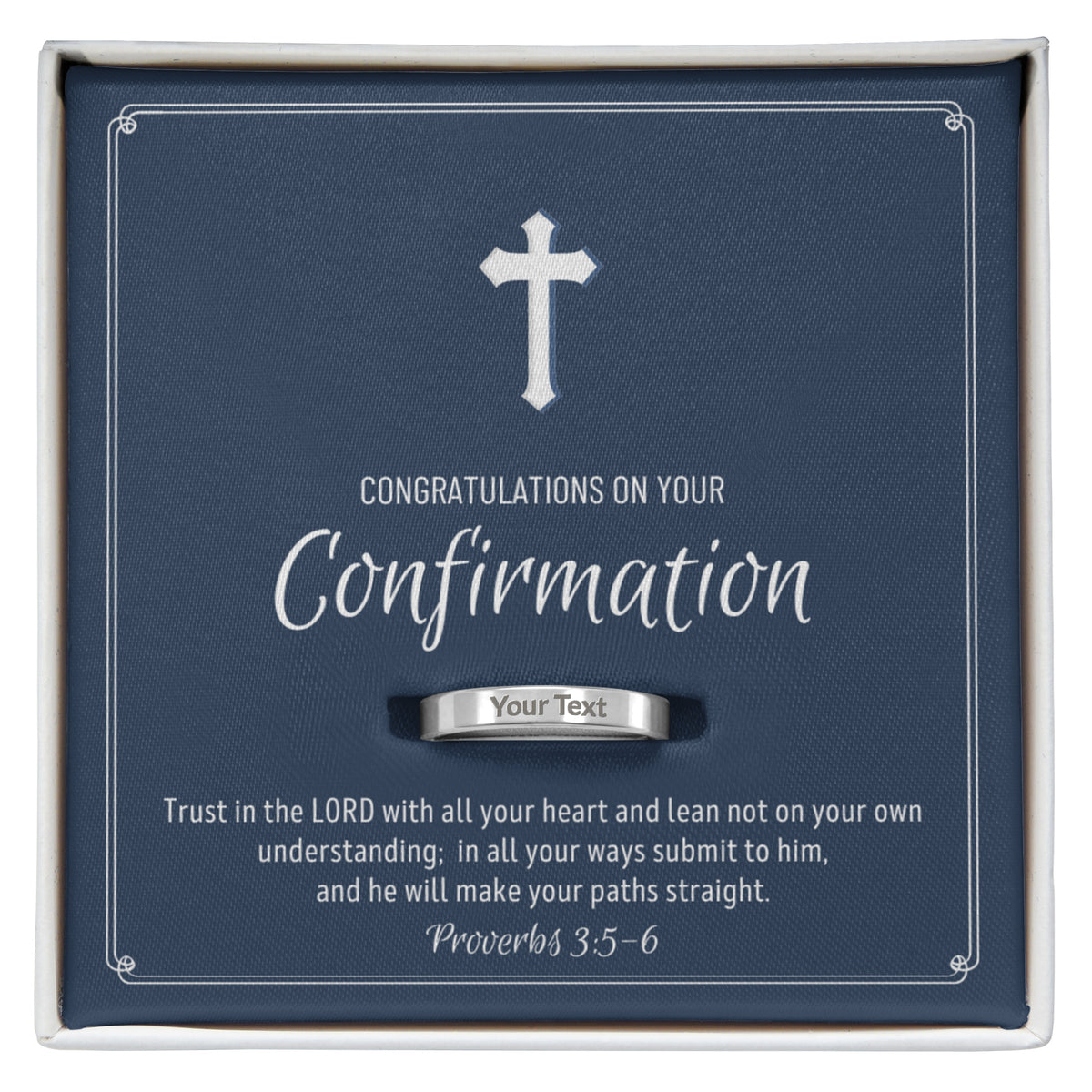 Confirmation Gift For Girls, Confirmation Granddaughter, Engraved Ring, Confirmation Gift Ideas For Girls, Catholic Confirmation Gift