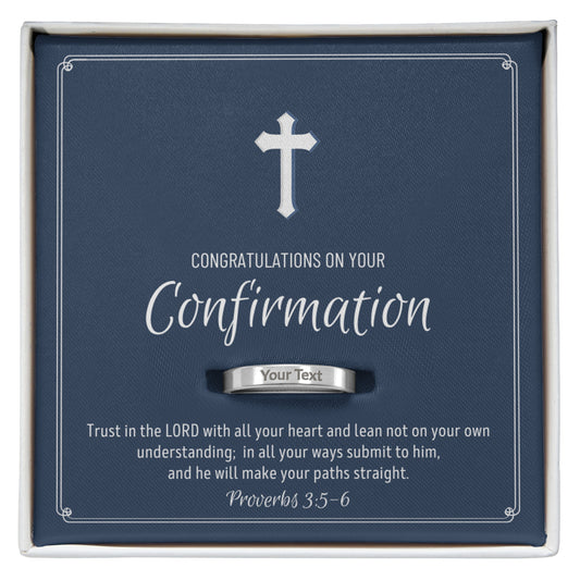 Confirmation Gift For Girls, Confirmation Granddaughter, Engraved Ring, Confirmation Gift Ideas For Girls, Catholic Confirmation Gift