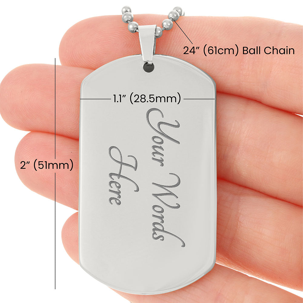 To My Brother - Personalized Dog Tag Necklace | "My Best Friend" Gift from Sister