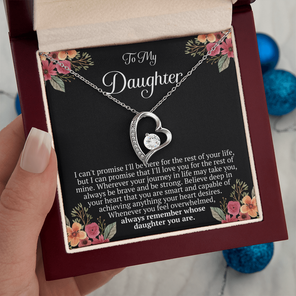 To My Daughter – “Remember Whose Daughter You Are” Forever Love Necklace
