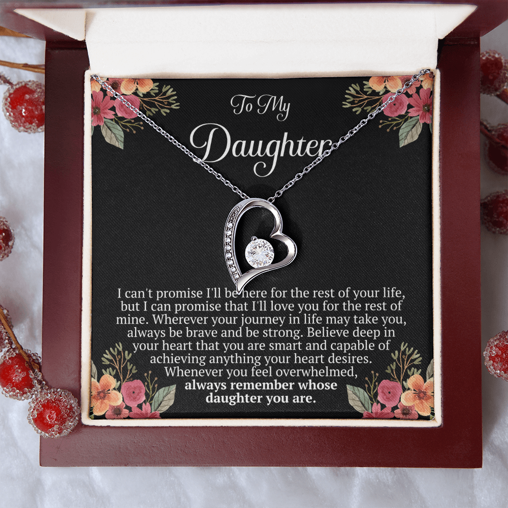 To My Daughter – “Remember Whose Daughter You Are” Forever Love Necklace