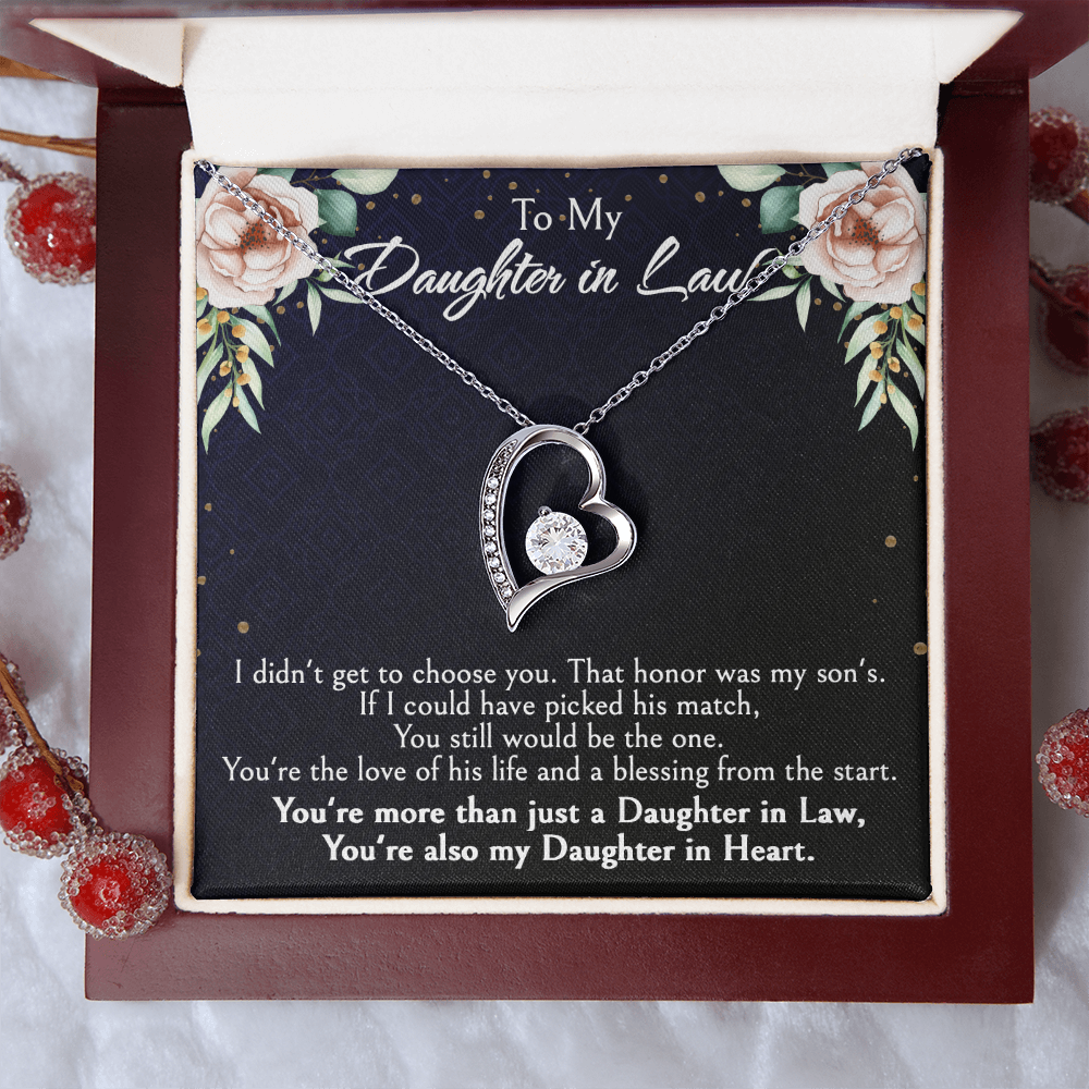 Meaningful Gift for Daughter-in-Law from Mother-in-Law, Bonus Daughter Jewelry with Heartfelt Message Card, Special Occasion Jewelry