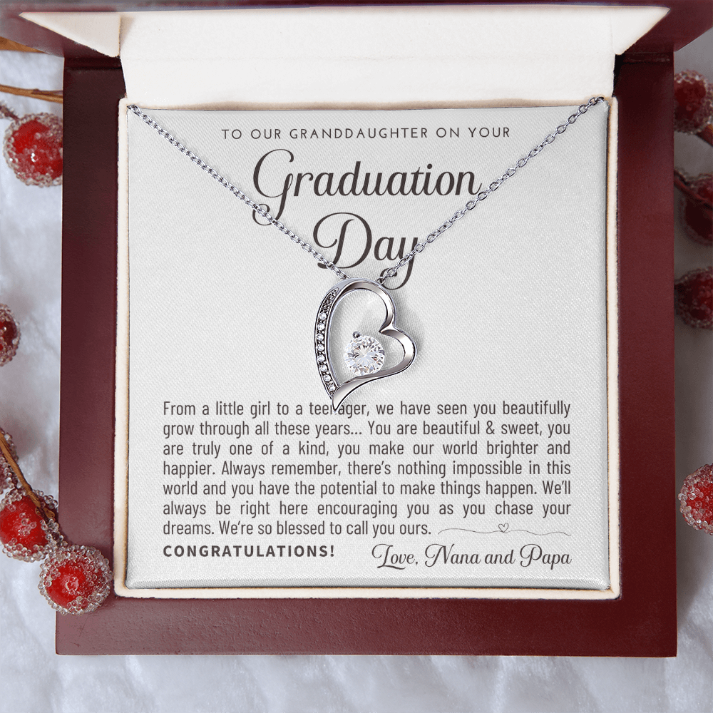 Granddaughter Graduation Gift from Nana & Papa, Gift for Granddaughter Graduation, Granddaughter Graduation Necklace