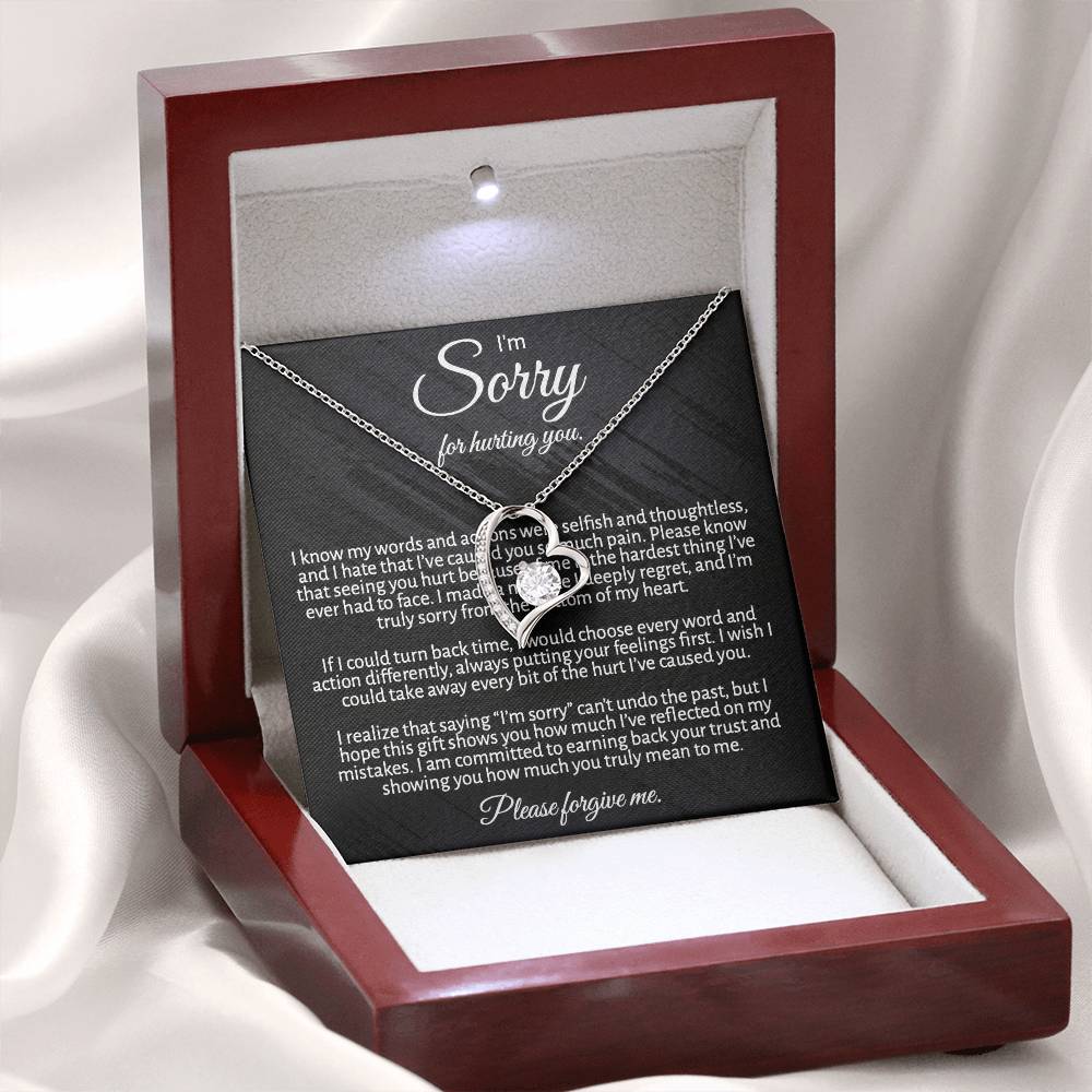 Heartfelt Peace Offering: "I'm Sorry" Necklace for Her to Make Amends