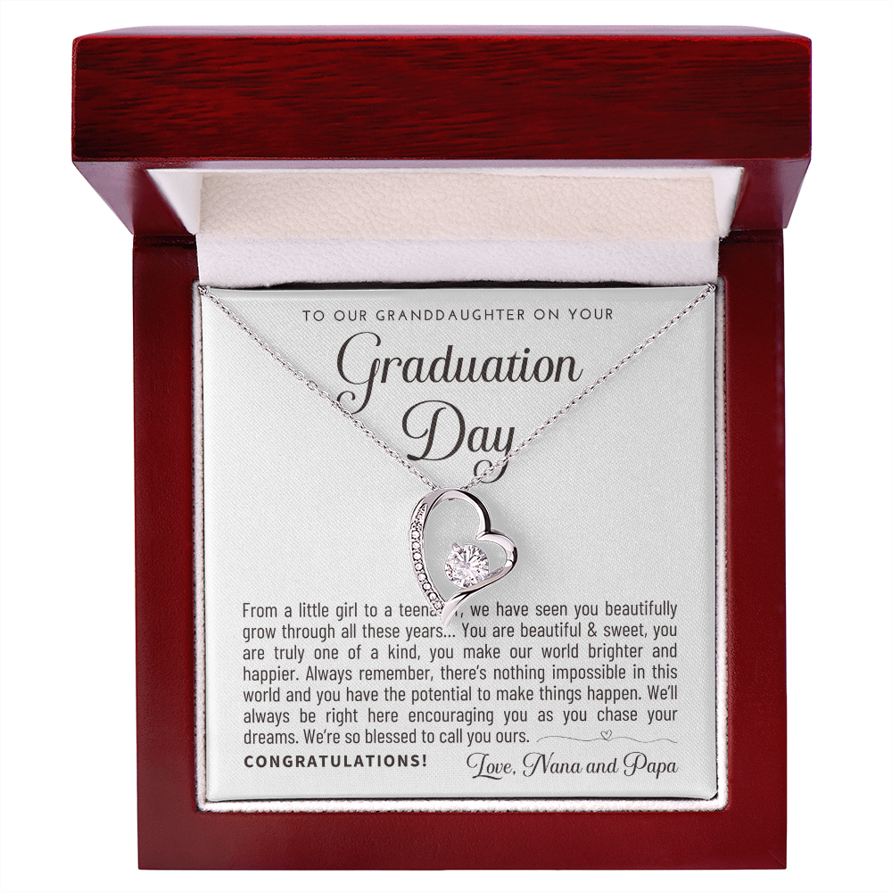 Granddaughter Graduation Gift from Nana & Papa, Gift for Granddaughter Graduation, Granddaughter Graduation Necklace
