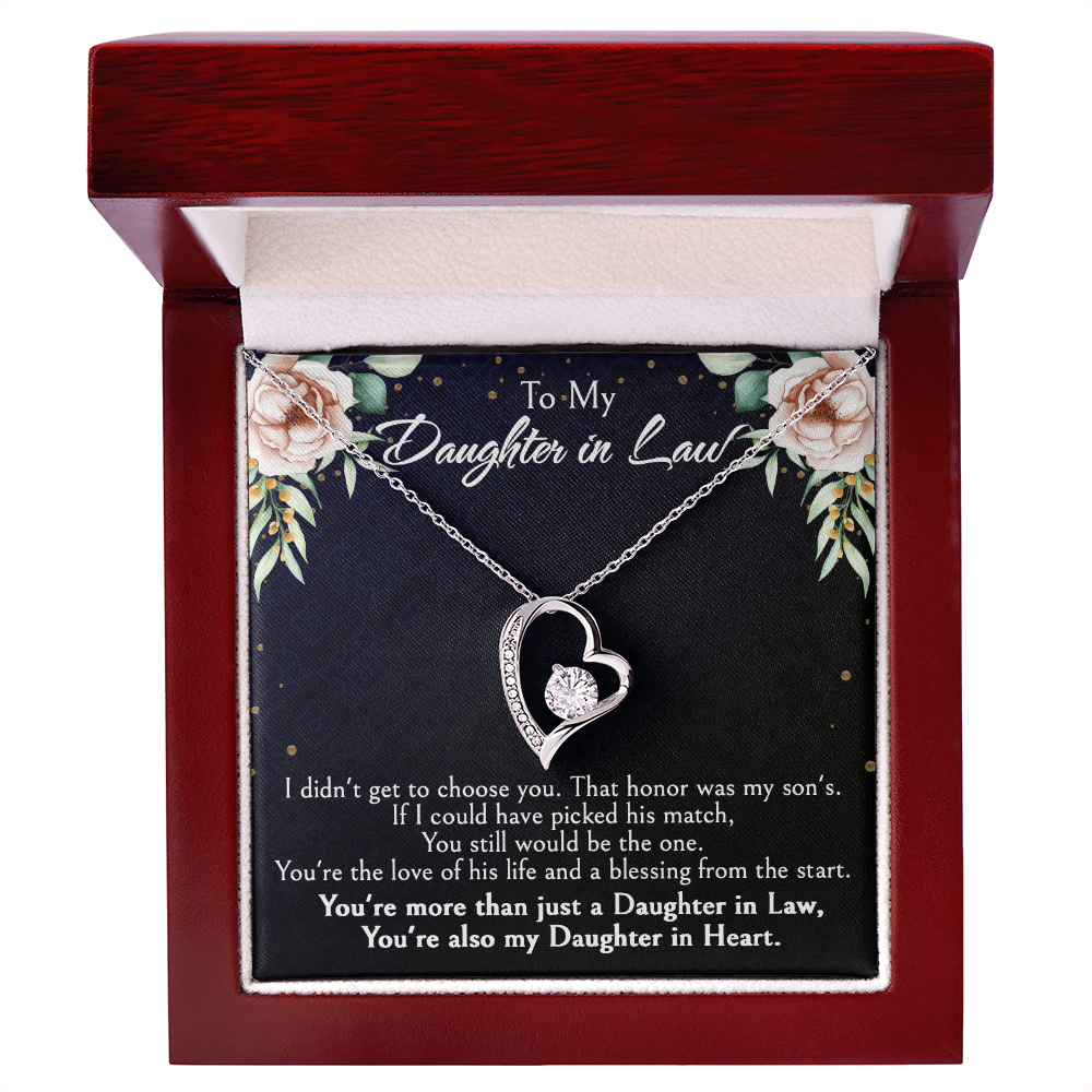 Meaningful Gift for Daughter-in-Law from Mother-in-Law, Bonus Daughter Jewelry with Heartfelt Message Card, Special Occasion Jewelry