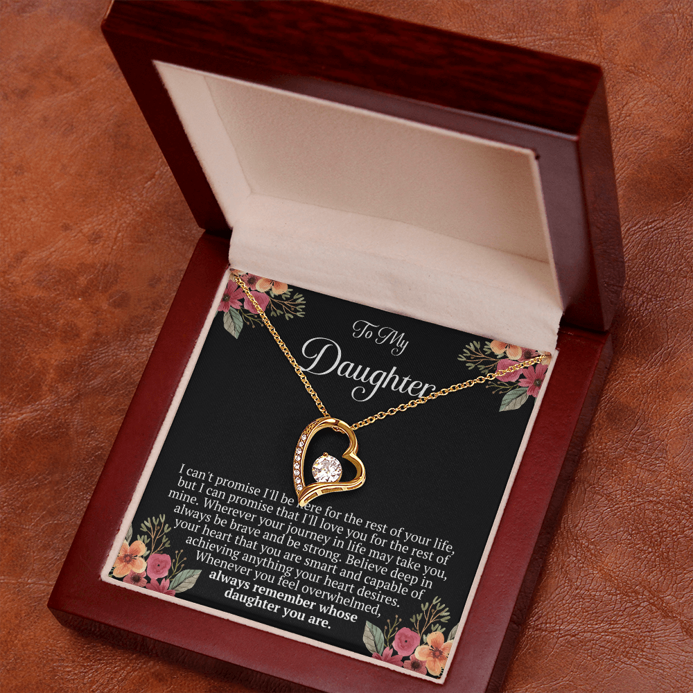 To My Daughter – “Remember Whose Daughter You Are” Forever Love Necklace