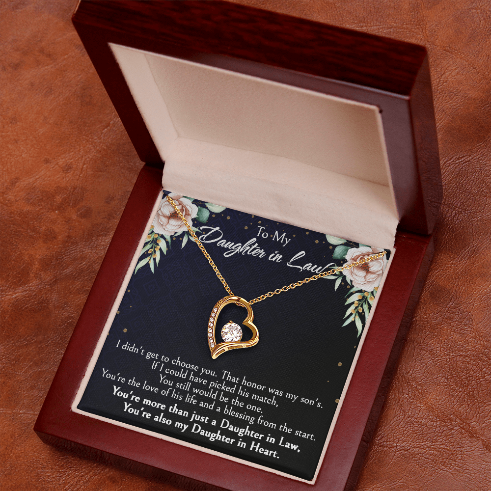 Meaningful Gift for Daughter-in-Law from Mother-in-Law, Bonus Daughter Jewelry with Heartfelt Message Card, Special Occasion Jewelry