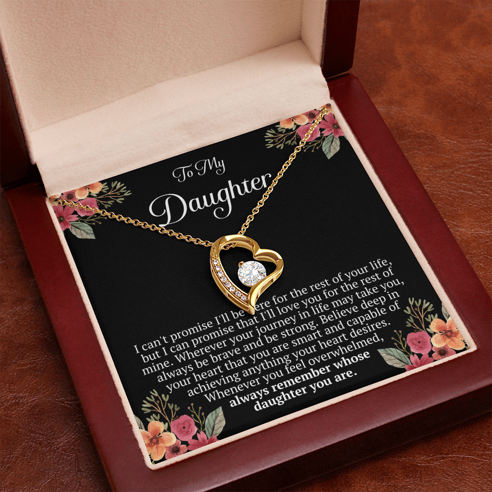 To My Daughter – “Remember Whose Daughter You Are” Forever Love Necklace