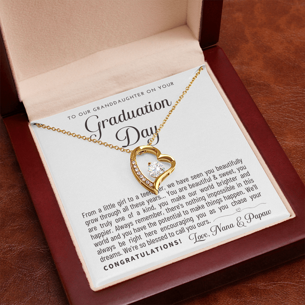 Granddaughter Graduation Gift from Nana & Papaw, Gift for Granddaughter Graduation, Granddaughter Graduation Necklace